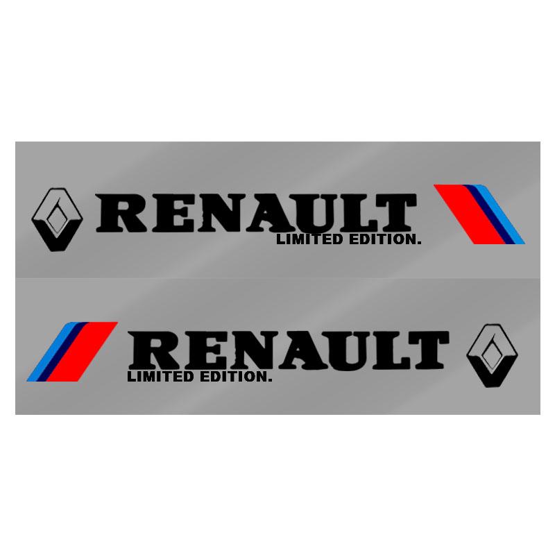 2 Stück Auto 3D Aufkleber Auto Seite Karosserie Sport Aufkleber Abziehbilder Autozubehör Für Renault Dacia Megane 2 3 Duster Logan Clio 4 Scenic 2 Captur