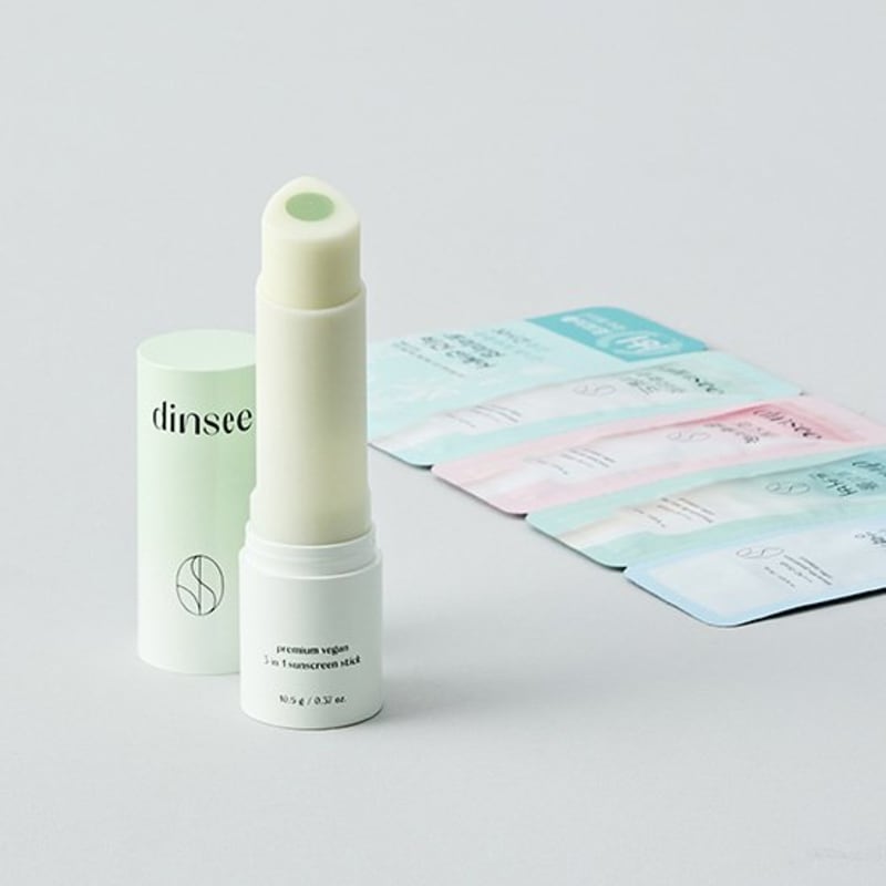 

[Dinsey] Premium Vegan 3 in 1 Sun Stick SPF50+ PA++++ 10.5g (+ 4 types of sunscreen sachets included)