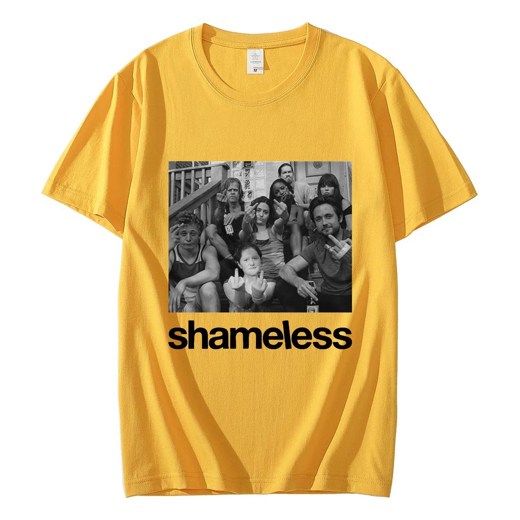 TV Play Shameless Graphic T Shirts Mens Womens Fashion Vintage Short Sleeve Tshirt Streetwear 100 Cotton Oversized Tshirts