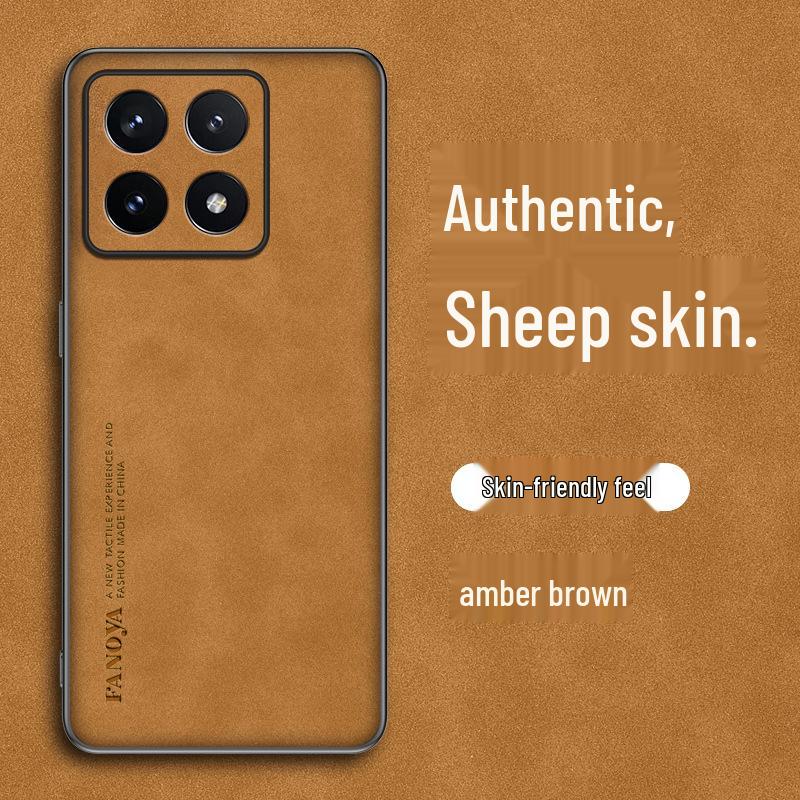 XIAOMI POCO F7 Pro Μινιμαλιστική Θήκη Τηλεφώνου από Δέρμα Προβάτου