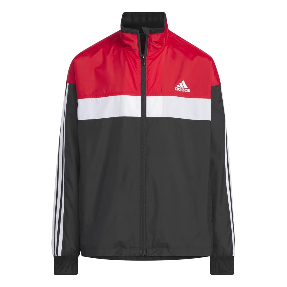 Adidas Tiberio RDY Windbreaker with Mesh Size Black J160 Wind. Loose-Fit Lining, Kids' JSY43, (IS5180)