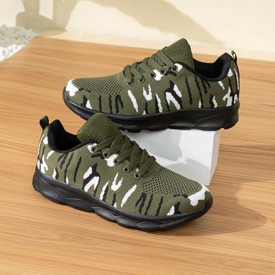 Fashion Casual Camouflage Mesh Breathable Ultra-light Outdoor Non-slip Wear-resistant Sports Military Training Youth Shoes