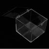 6.5x6.5x7cm Transparent Dustproof Display Case with Balck Base For Rock & Mineral Collection