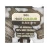 SBL Haarfarbe Pulver Schwarz 12 Beutel X Packung 1 Natürliche Farbabdeckung Einfache Anwendung Für Glattes Glänzendes Haarfinish