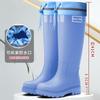 Bundle Mouth Water Shoes Women's Non-slip High Tube Women's Rain Shoes New Rain Boots Women's Adult Water Boots Wear-resistant High Boots