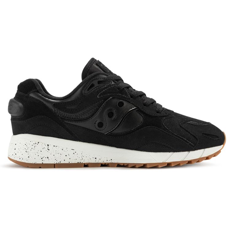 SAUCONY Shadow 6000 Retro Non-Slip Wear-Resistant Shock Absorbing Low-Top Running Shoes Unisex Sneaker Black S79023-1