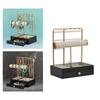 Jewelry Organizer Stand, Drawer , Holder for Necklace Bracelet Earring Black