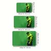 Marvel 1pc Cartoon Print Floor Mat, The Incredible Hulk Muscle Design with Green Background Pattern, Easy To Clean, Suitable F