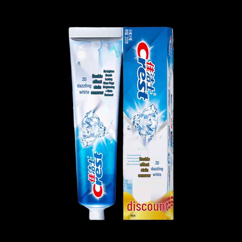 Crest 3D White Dual-Action Stain Removal Toothpaste