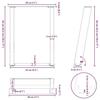 VidaXL Pieds de table basse en U 2 pièces Acier naturel 28 x (42-43) cm Acier 4012759