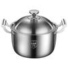 316 Stainless Steel Household Cooking Congee Steamer Uncoated Extra Thick Thickened Soup Pot Large Capacity Stew Pot Hot Pot
