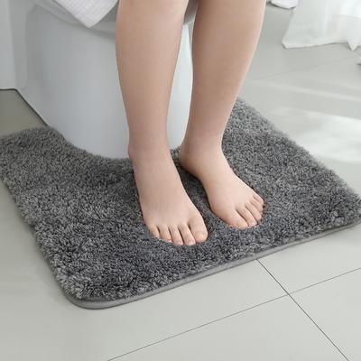 1pcs/set Thickened U-Shaped Toilet Mat Microfiber Absorbent Non Slip Bathroom Rug for Floor Household Supplies