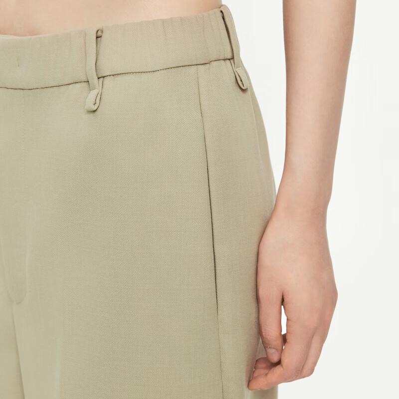 JNBY Women's Wool Blend Wide-Leg Suit Trousers