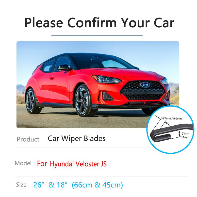 Pentru Hyundai Veloster JS 2022 N Lame ștergătoare față pentru mașină Curățarea parbrizului Accesorii pentru parbriz