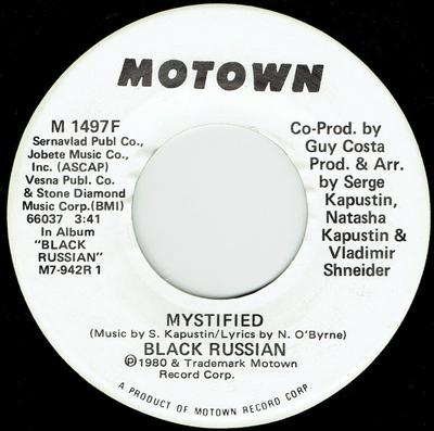 7inch Record BLACK RUSSIAN - Mystified M1497F Motown 1980 UK Soul/Funk Used