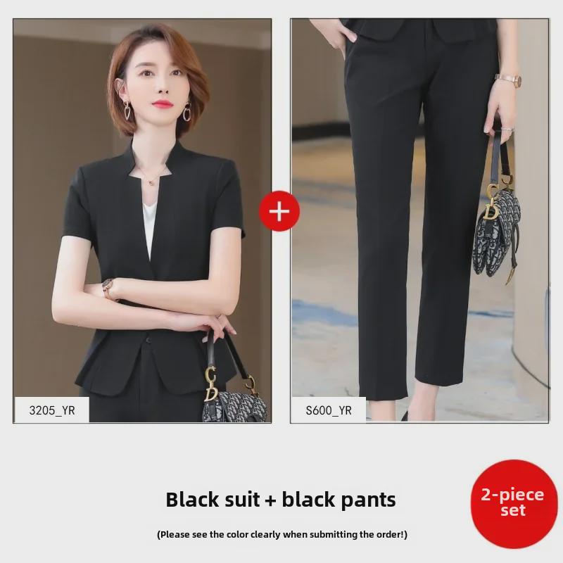 Stylish High-End Women's Slim Suit Jacket - Korean Style, Stand-Up Collar, Ideal for Workplace Wear