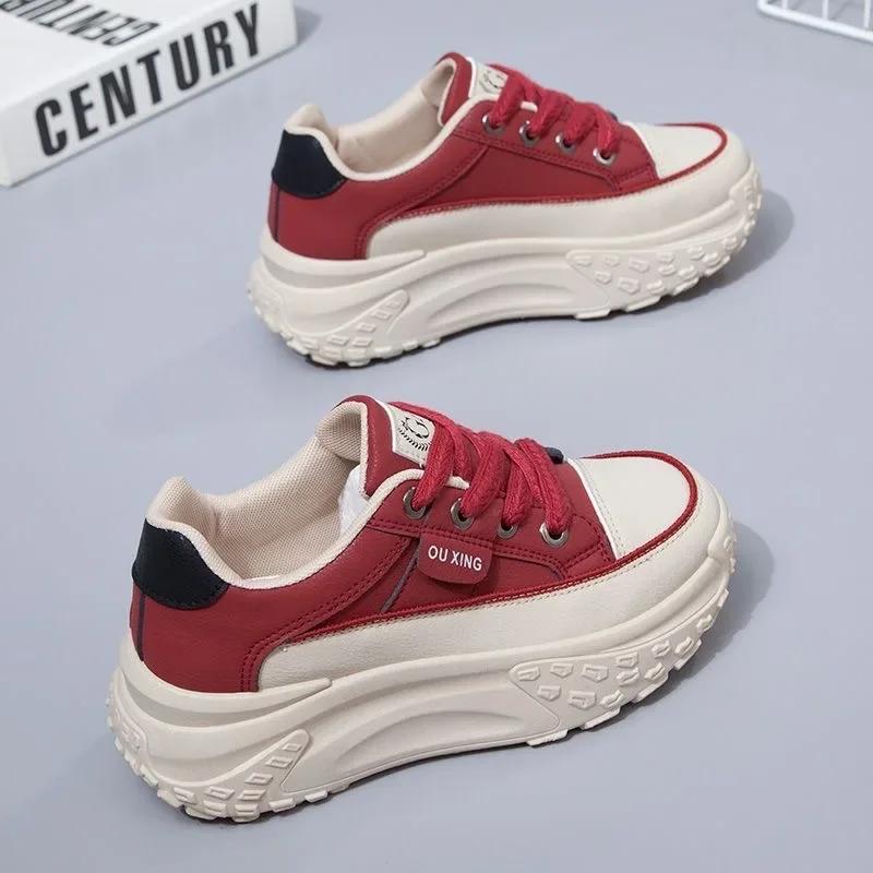 Retro Frauen Schuhe Frühling Plattform Schuhe Casual Turnschuhe Vielseitige Mode Designer Schuhe Hohe Qualität Frauen Turnschuhe