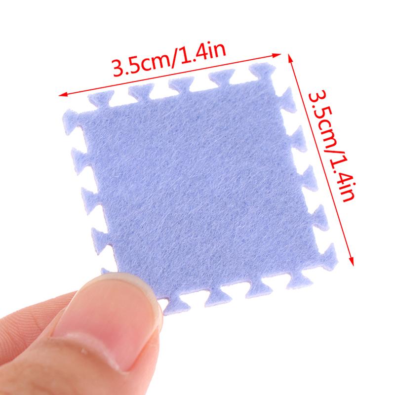 6Pcs 1:12 Dollhouse Miniature Rug Carpet Multicolor Mat Model Furniture Decortoy