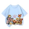 Crazy Animal Cartoon Pattern Short-Sleeved T-Shirt -Popular Children's Shirt