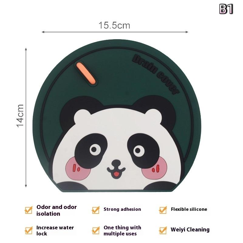 Sewer Floor Drain Cover Deodorizer Bathroom Silicone Deodorant Mat Thickening Kitchen Toilet Toilet Insect-Proof Floor Drain Mat