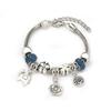 Vintage Handmade Alloy Large Hole Glass Bead Elephant Tree of Life Design Transparent Bracelet Multiple Styles Available