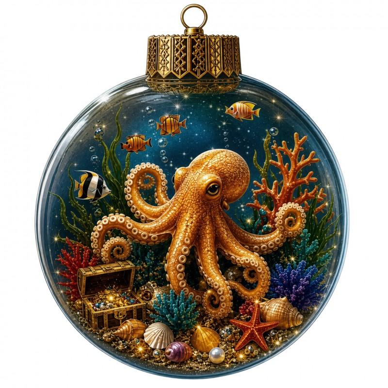 3D Kristallen Kerstversiering Bal Boom Hangend Decor - Acryl Feestdecoratie Semi-Handgemaakt Amerikaanse Stijl