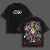 Hot-blooded Anime Fullmetal Alchemist Edward Alphonse Graphic Print T-shirt Men Women Retro Washed Cotton Summer Oversized Tee