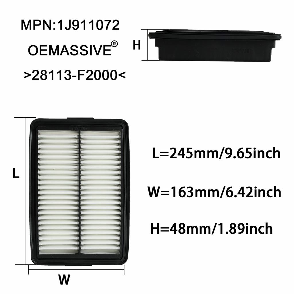 28113-F2000 Air Filter For Kia Ceed Proceed Soul Forte Hyundai Elantra Kona I30 Veloster 1.5 1.6 2.0 2017 2018 2019 2020-2025