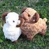 Soft Plush Sheep Plush Toy Fluffy Fur Year of the Sheep Mascot New Zodiac Mascot Doll  Home Decor