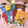 Travel Activity Book for Holiday Trips 8PCS Christmas Themed Coloring Book, Educational Activities Thickened Paper Fun Pages Parties Craft Supplies,