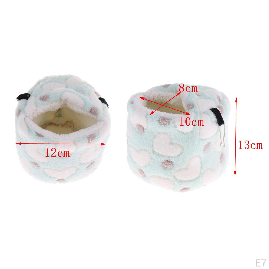 Thickened Winter Hamster Mice House Cage Hanging Bed Hammock - Blue