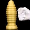 Gold Silikon Weiche Super Große Dicke Saugnapf Anal Expander Anal Plug Fisting Masturbator Großen Dildo Sex Spielzeug