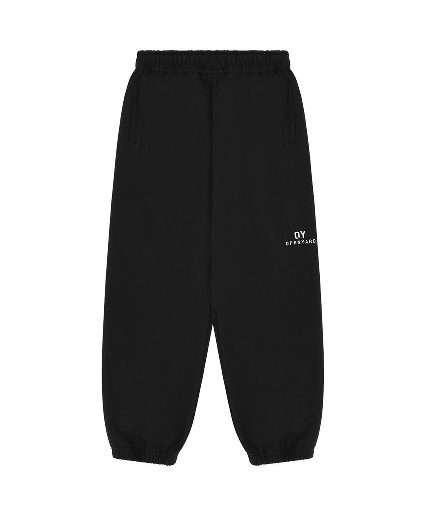 OHY B.S Logo Sweat Pants-Black