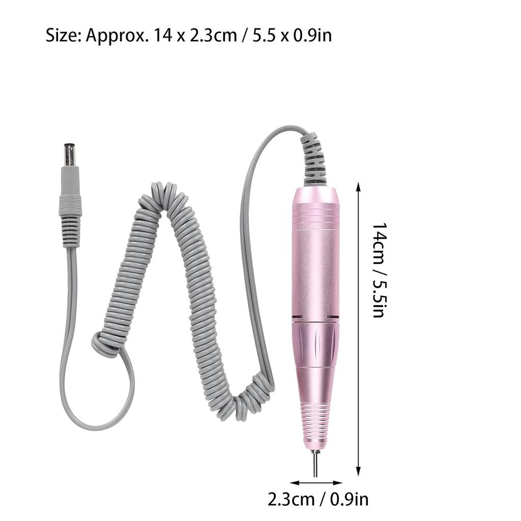 Nail Drill Handle Nail Drill Machine Replacement Handpiece Adjustable Speed Nail Polishing Machine Replacement Handle