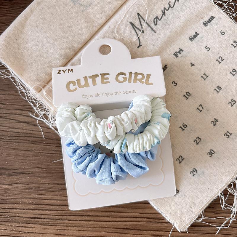 

3 шт. Синие эластичные резинки для волос для девочки, резинки для волос, детские держатели для хвостика, резинки, аксессуары для волос, детские головные уборы