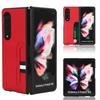 High Quality For Samsung Galaxy Z Fold3 2 3 Fold 4 5g Case Litchi Pattern Card Leather Cover