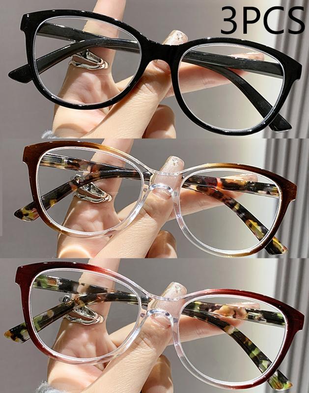 1/2/3PCS High-end Reading Glasses Anti-blue Light Cat-eye Fashion Glasses for Elderly Women 2002