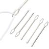 5pcs Hand Tool Self-Locking Clip Tweezers Easy Threaders Wearing Threaders Guide Stainless Steel Elastic Rope Threader