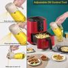 2-in-1 Glass Oil Dispenser and Sprayer , Oil Sprayer Bottle Air for Fryer, BBQ, Salad,17oz/470ML Glass Oil Sprayer for Cooking