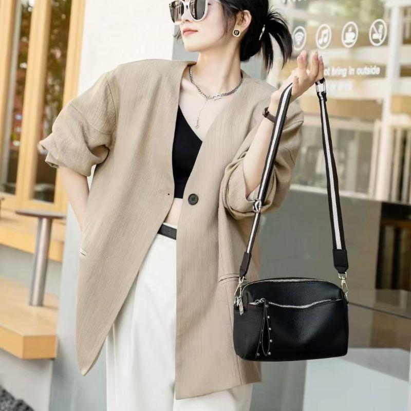 Leather Broadband Shoulder Bag TOO First-layer Cowhide Messenger Bag Niche Versatile Camera Bag Women's Bag