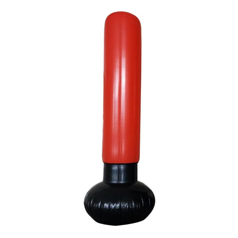 

Надувной боксерский мешок Детская игрушка для бокса, ударов и пинков Детская игрушка для борьбы Снятие стресса Боксерская колонна Песочный мешок Тренировка по боксу Песочный мешо 1 красный