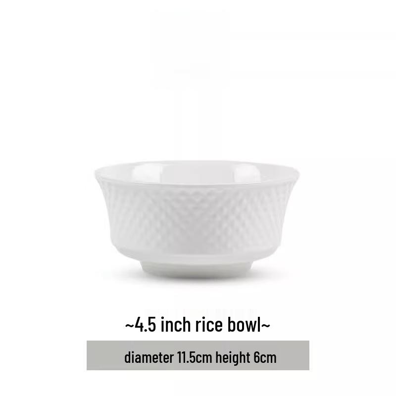 Mo De Lanka Pure White Ceramic Noodle Bowl