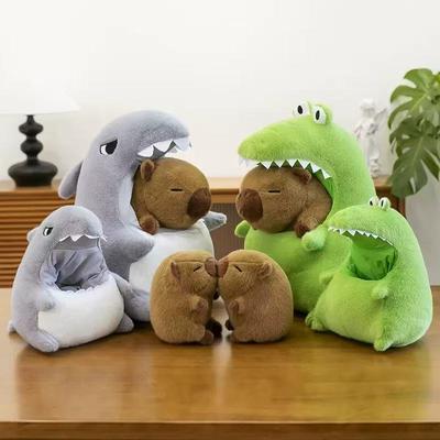 Bicho de Pelúcia Capivara Animal de Pelúcia Brinquedos Macios Periféricos Boneca Fofa de Roedor para Crianças Adultos Presente de Aniversário Brinquedos Decoração Quente para Casa