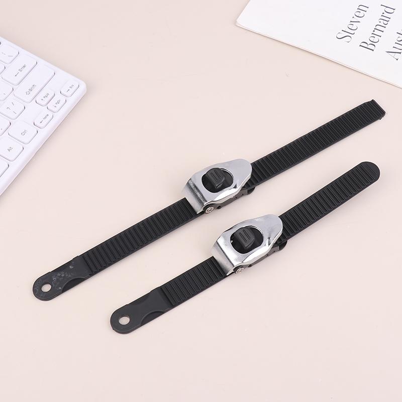 Adjustable Ski Strap Binding Attachment For Multiple Occasions With Ratchet Tongue Ladder To Secure Shoelaces For Roller Skating