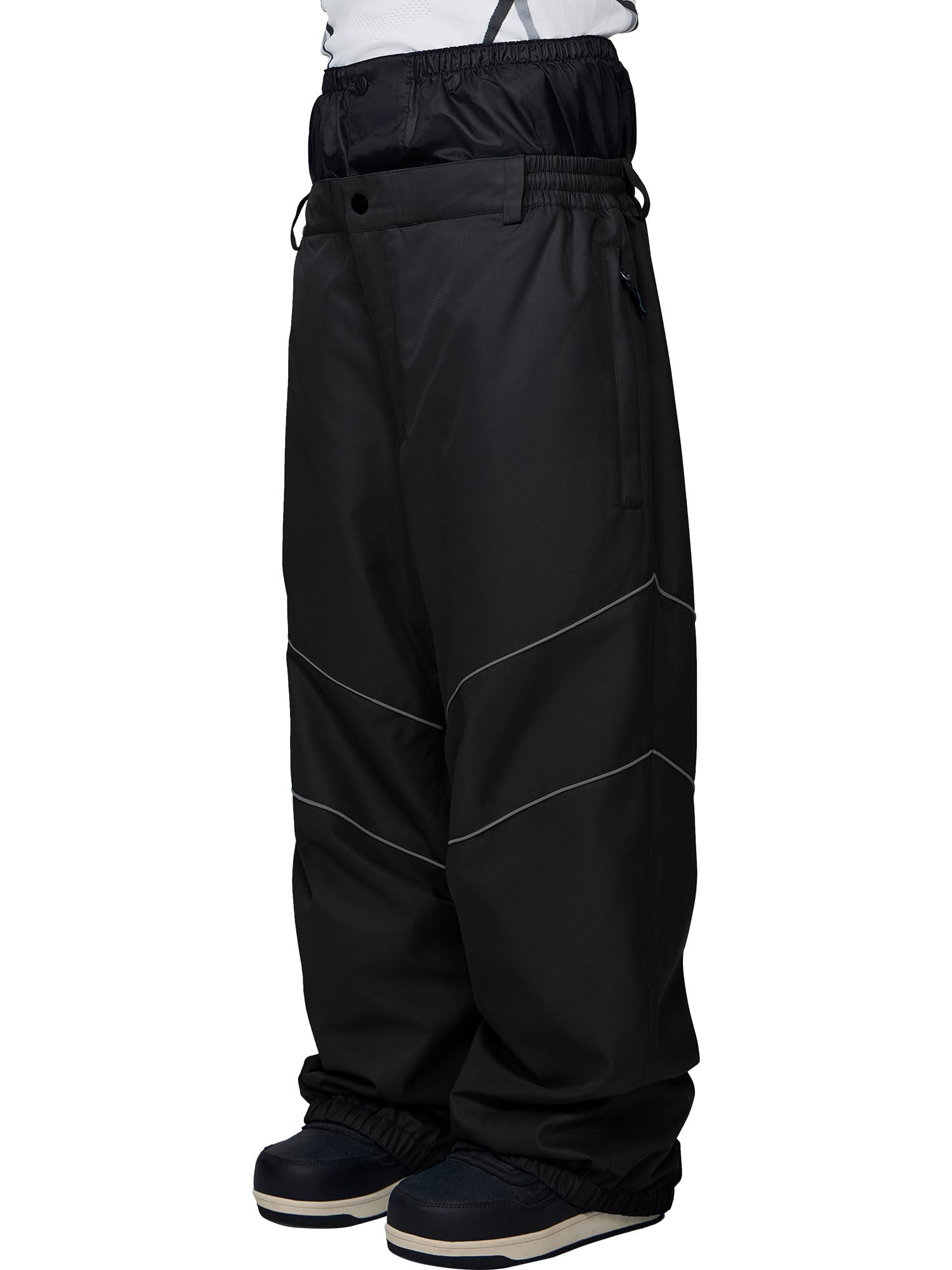 

Ash Greem Snowboard Pants Fluorescent Water and Size Snowboard Ski Wear (Single Item), Piping, 12,000mm Resistance, Men s Women s, AGP-1326 TW099, M,