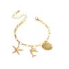 Stainless Steel Bohemian Starfish Dolphin Seashell Bracelet