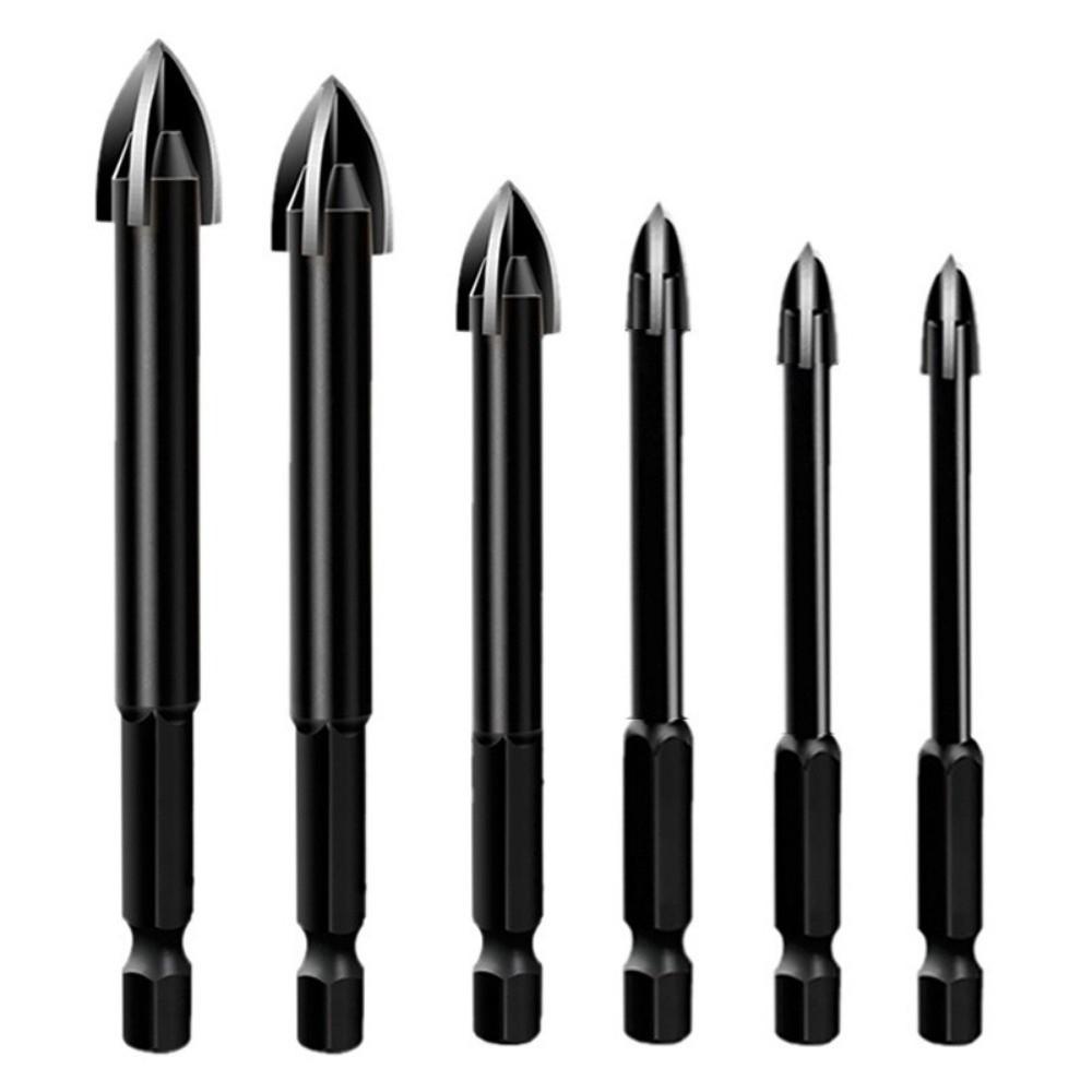 10pcs/set Professional Tile Drill Bit Precision Cross Drill Bit  Concrete Drilling