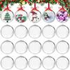 5PCS Bauble Ornament Christmas Transparent Ball Large Capacity Xmas Tree Hanging Ornaments  Parties