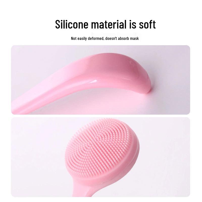 Portable Silicone Facial Cleansing & Makeup Remover Brush - Soft Blackhead Remover Tool