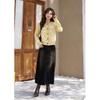 Women's Floral Jacquard Knit Cardigan